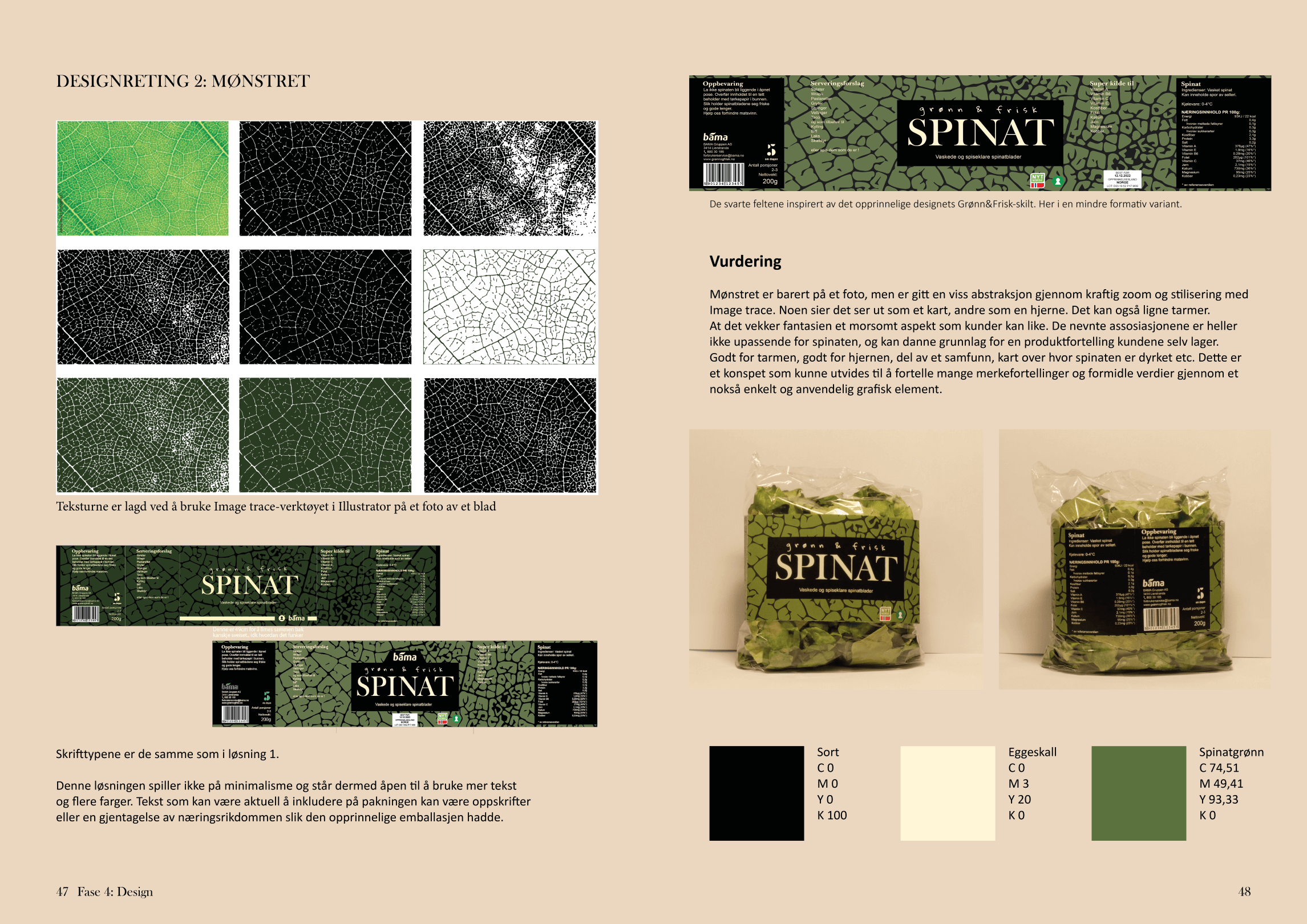 spinatrapport oppslag